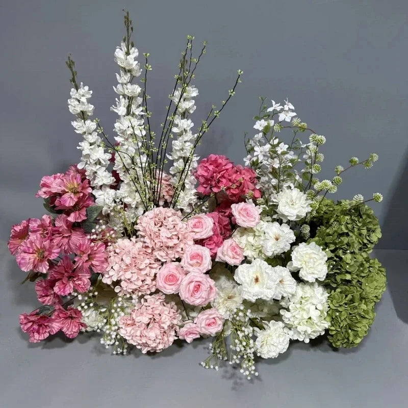Artificial Rose Hydrangea Greenery Floral