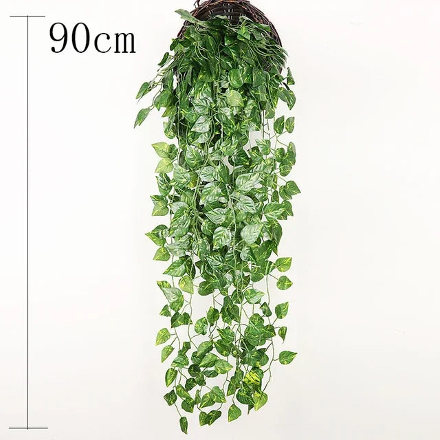 Artificial Hanging Willow Rattan Wall Decoration