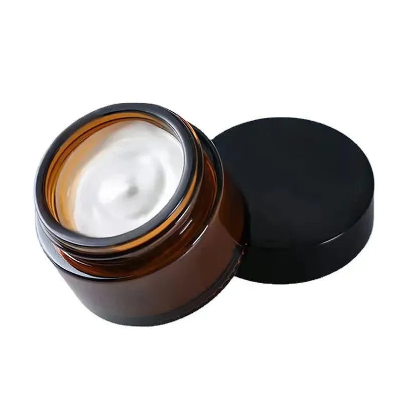 20g Protection Glass Cream Jars Concentrate Pots for Airtight Storage Wax Leaf Refillable Containers Jar 10PCS