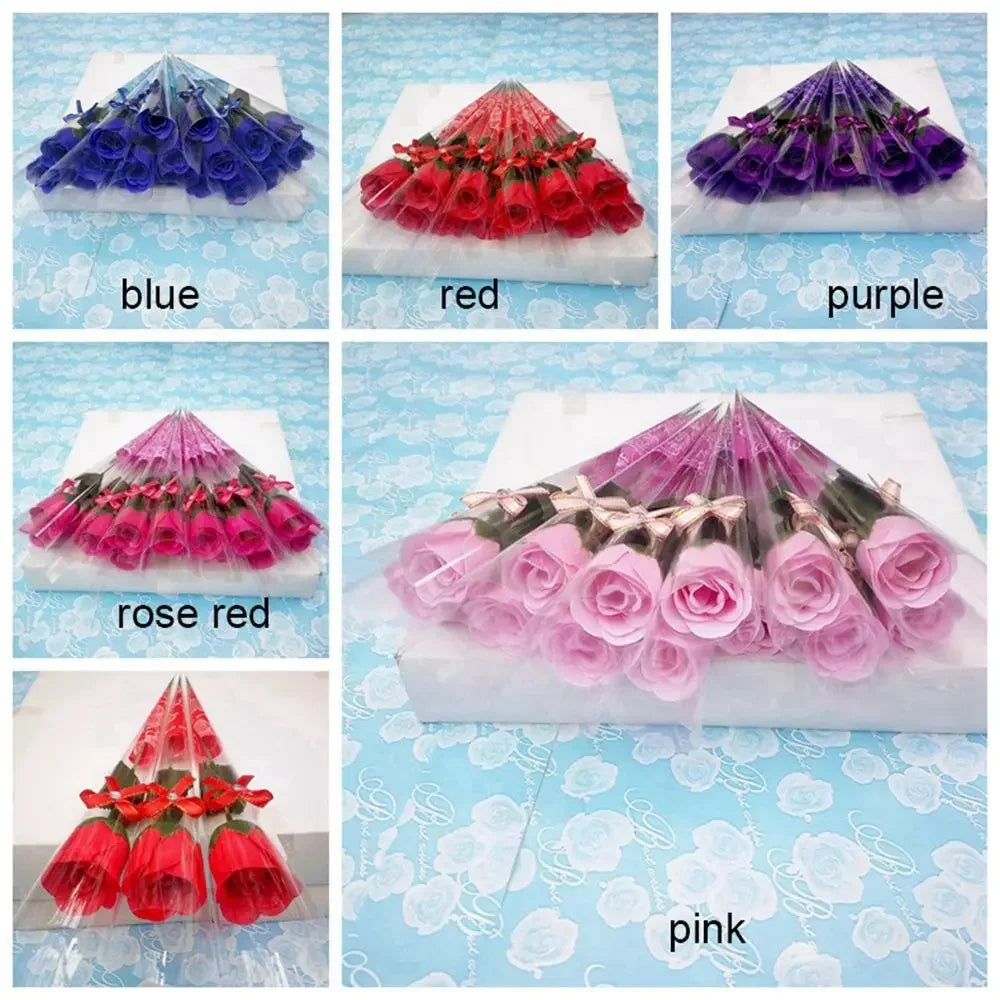 10PCS Single Stem Rose