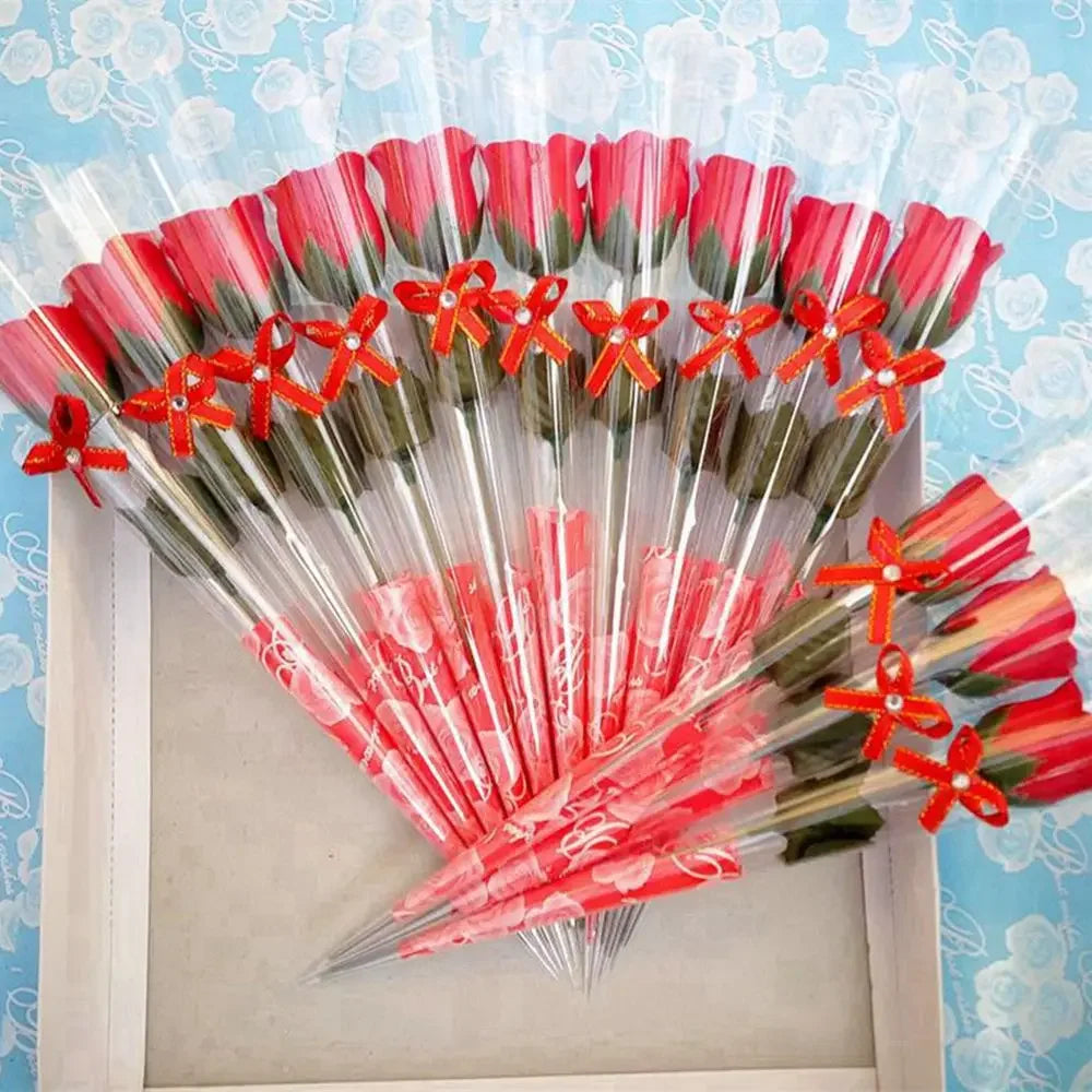 10PCS Single Stem Rose