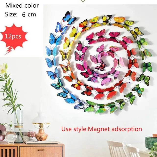 Multicolor Butterflies Wall Sticker
