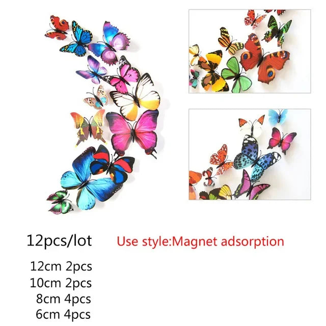 Multicolor Butterflies Wall Sticker