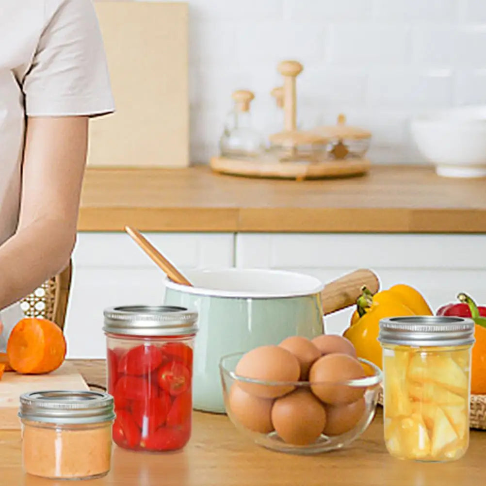 6pcs Plastic Jars w/ Lid