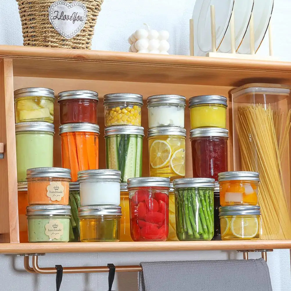 6pcs Plastic Jars w/ Lid