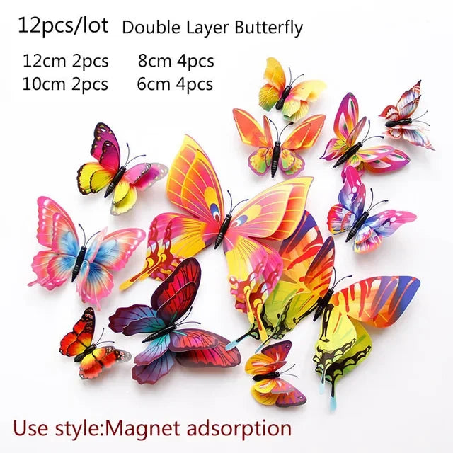 Multicolor Butterflies Wall Sticker