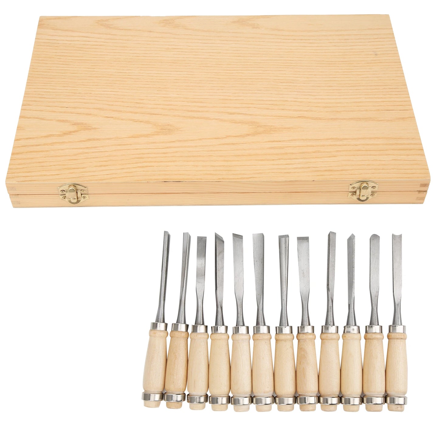 12Pcs Wood Carving Tools Set Engraving Knife Chisels Woodworking Cutter with Box Engraving Cutter Carving Knife Carving Chisels