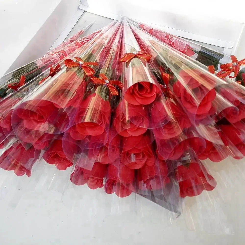 10PCS Single Stem Rose