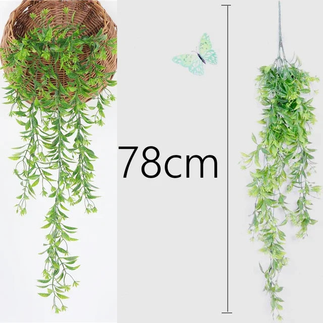 Artificial Hanging Willow Rattan Wall Decoration