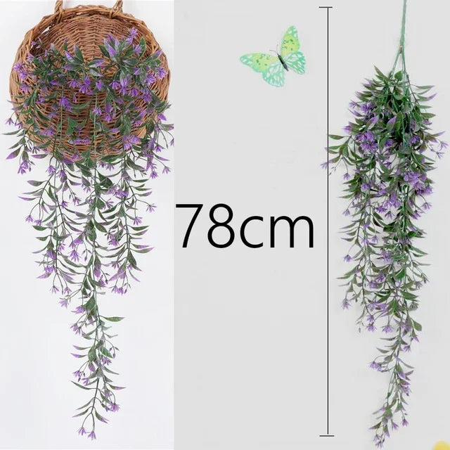 Artificial Hanging Willow Rattan Wall Decoration