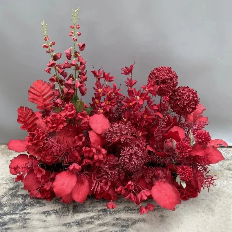 Artificial Rose Hydrangea Greenery Floral
